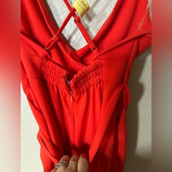 Charlotte Ruse Red/Orange String Pant Suit Size S - Picture 9 of 11
